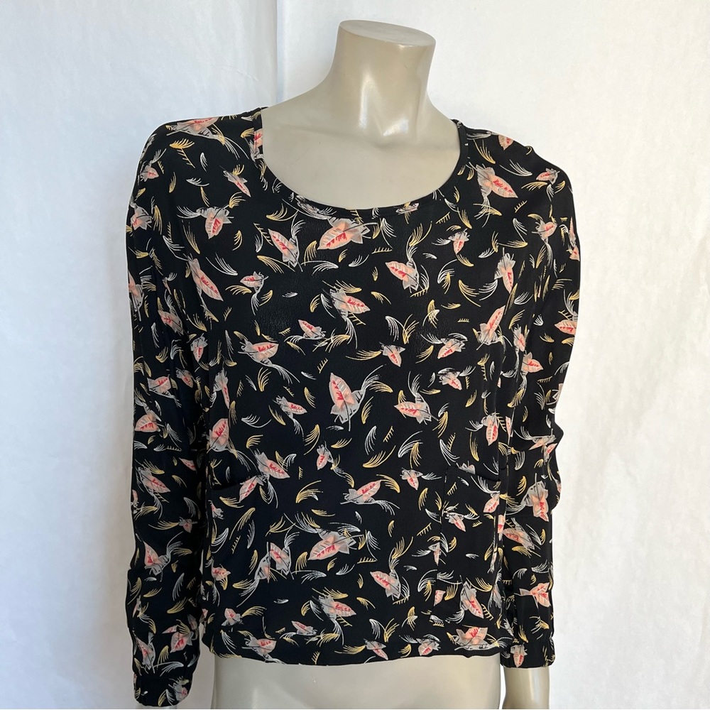 VINTAGE OTIS & MACLAIN Japanese Print Blouse - Picture 4 of 12